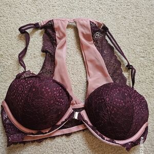 PINK Victoria's Secret Lace Bra in Pink and Purple